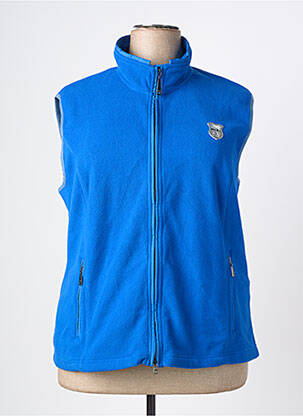 Gilet sans manche coupe droite bleu RABE femme