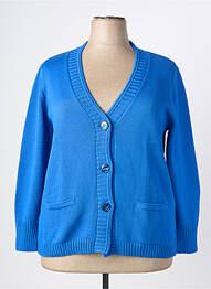 Gilet manches longues coupe cintrée bleu RABE femme