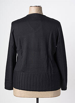 Pull coupe droite manches longues noir PAUPORTÉ femme