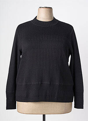 Pull coupe droite manches longues noir PAUPORTÉ femme