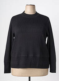 Pull coupe droite manches longues noir PAUPORTÉ femme