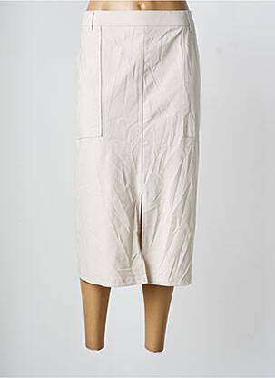 Jupe longue coupe droite beige OLSEN femme
