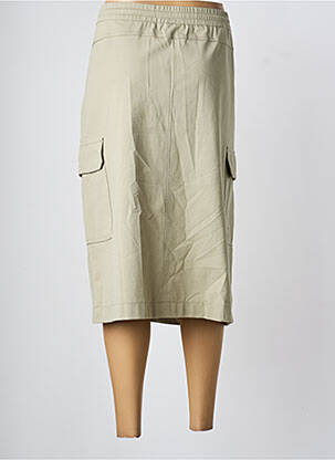 Jupe mi-longue coupe droite vert OLSEN femme