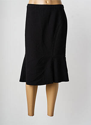 Jupe mi-longue coupe évasée noir KARTING femme