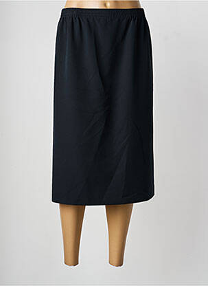 Jupe mi-longue coupe droite noir GRIFFON femme