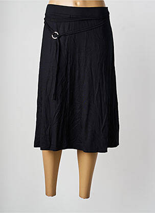 Jupe mi-longue coupe évasée noir FRANK WALDER femme