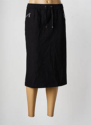 Jupe mi-longue coupe droite noir RABE femme