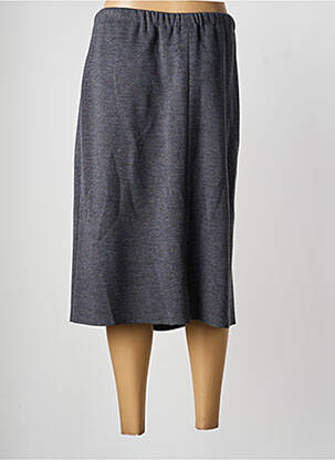 Jupe mi-longue coupe droite gris PAUPORTÉ femme