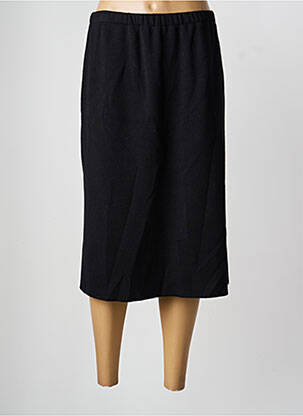 Jupe mi-longue coupe droite noir PAUPORTÉ femme
