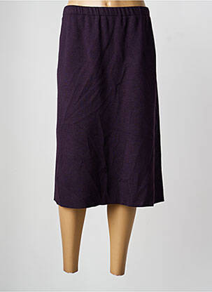 Jupe mi-longue coupe droite violet PAUPORTÉ femme