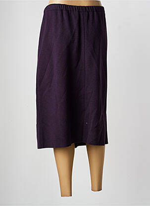 Jupe mi-longue coupe droite violet PAUPORTÉ femme