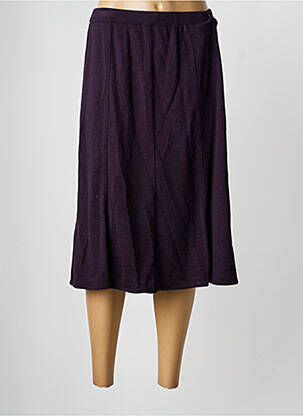 Jupe mi-longue coupe droite noir CLAUDIA GIL femme
