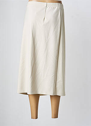 Jupe mi-longue coupe droite beige FINNKARELIA femme