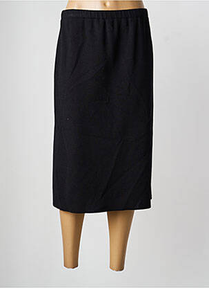 Jupe mi-longue coupe droite noir PAUPORTÉ femme