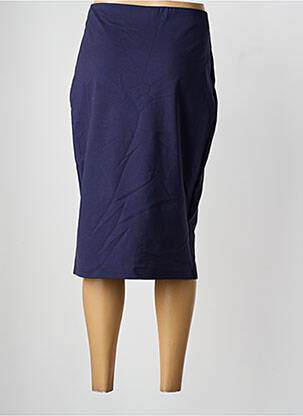 Jupe mi-longue coupe droite bleu PAUSE CAFE femme