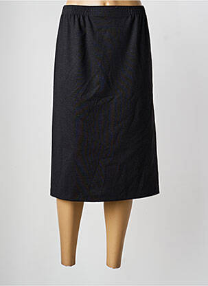 Jupe mi-longue stretch noir GRIFFON femme