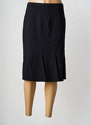 Jupe mi-longue coupe droite noir PAUPORTÉ femme