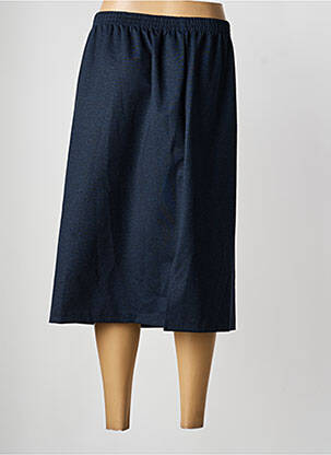 Jupe mi-longue stretch bleu GRIFFON femme