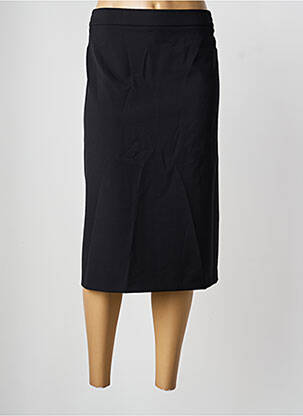 Jupe mi-longue coupe droite noir FRANK WALDER femme