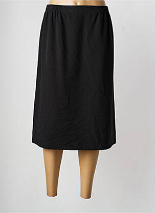 Jupe mi-longue stretch noir GRIFFON femme