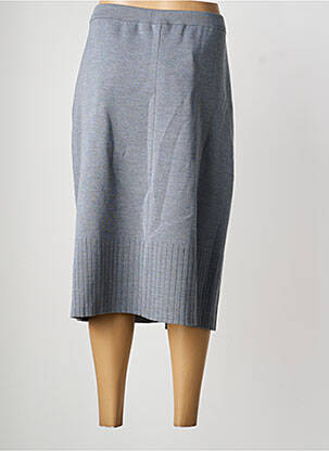 Jupe mi-longue coupe droite gris PAUPORTÉ femme