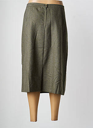 Jupe mi-longue coupe droite gris CLAUDIA GIL femme