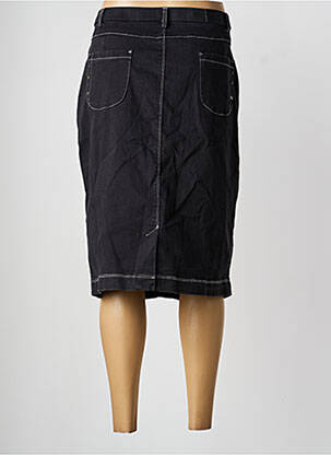 Jupe mi-longue stretch noir CHRISTINE LAURE femme