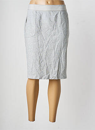 Jupe mi-longue coupe droite gris OLSEN femme