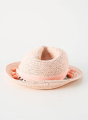 Chapeau forme chapeau paille rose IKKS fille