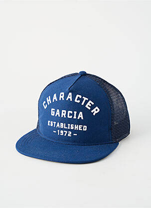 Casquette fermeture pressionnée bleu GARCIA homme