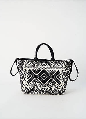 Sac doublure textile forme rectangulaire noir IKKS femme