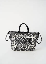 Sac doublure textile forme rectangulaire noir IKKS femme