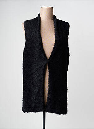 Gilet sans manche coupe cintrée noir OLSEN femme