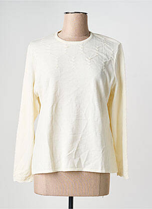 Pull coupe cintrée manches longues beige PAUPORTÉ femme