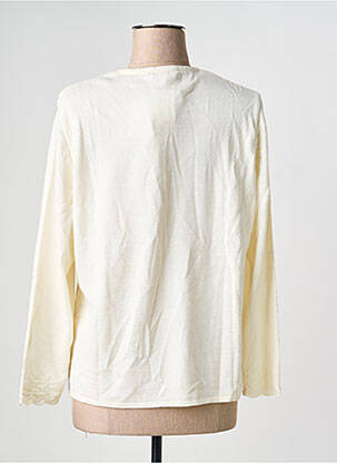 Pull coupe cintrée manches longues beige PAUPORTÉ femme