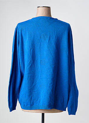 Pull coupe cintrée manches longues bleu I.ODENA femme