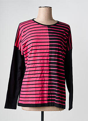 Pull coupe cintrée manches longues noir I.ODENA femme