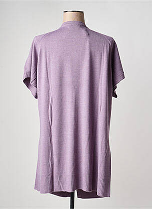 Gilet manches courtes coupe droite violet ESCORPION femme