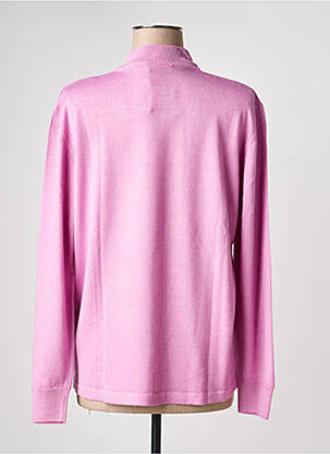 Pull coupe cintrée manches longues rose ELLEMME femme