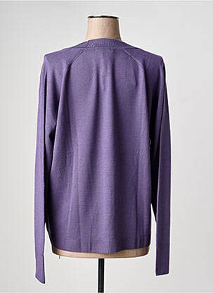 Gilet manches longues resserrée sur le bas violet ESCORPION femme