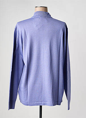Pull coupe cintrée manches longues violet ELLEMME femme