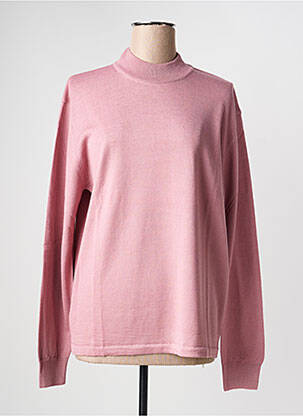 Pull coupe cintrée manches longues rose ELLEMME femme