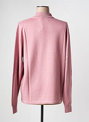 Pull coupe cintrée manches longues rose ELLEMME femme