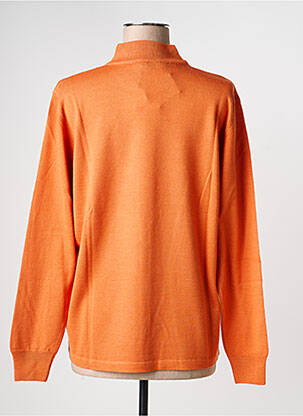 Pull coupe cintrée manches longues orange ELLEMME femme