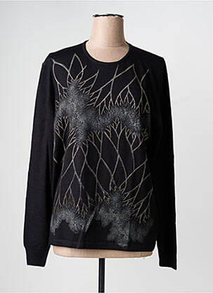 Pull stretch manches longues noir ELLEMME femme