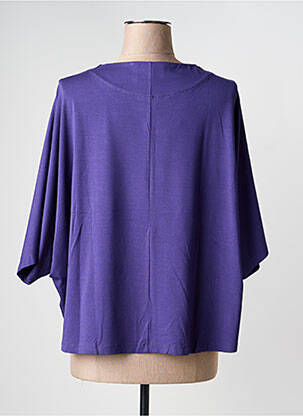 T-shirt manches 3/4 manches 3/4 violet GUITARE femme