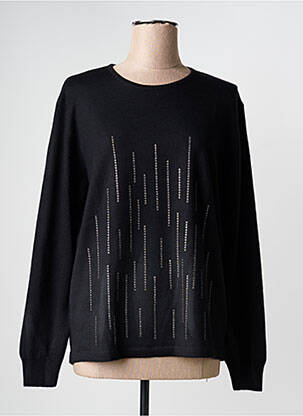 Pull stretch manches longues noir ELLEMME femme