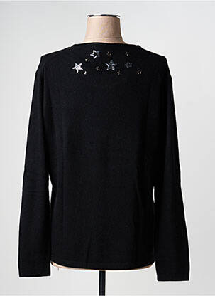 Pull coupe cintrée manches longues noir ELLEMME femme