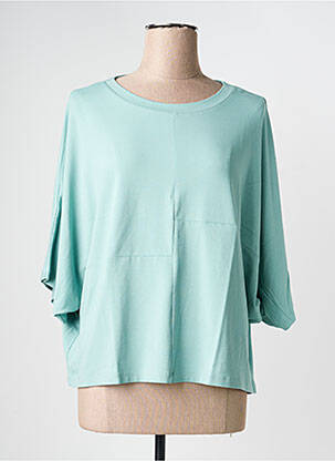 T-shirt manches 3/4 manches 3/4 vert GUITARE femme