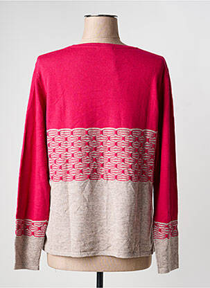Pull coupe cintrée manches longues rose ESCORPION femme